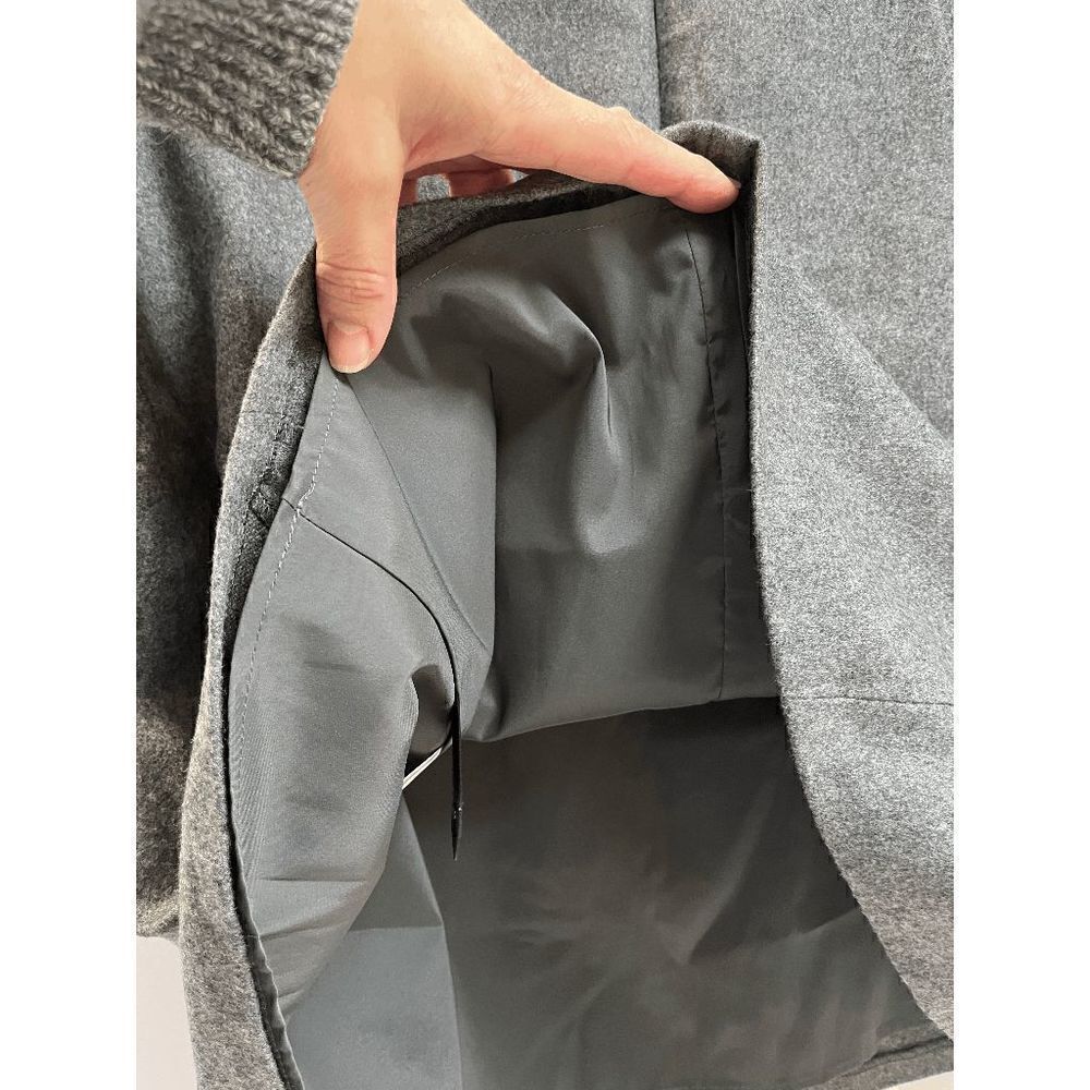 Banana Republic Womens Fully Lined Wool A-line Skirt Gray Sz 6 - Picture 4 of 7